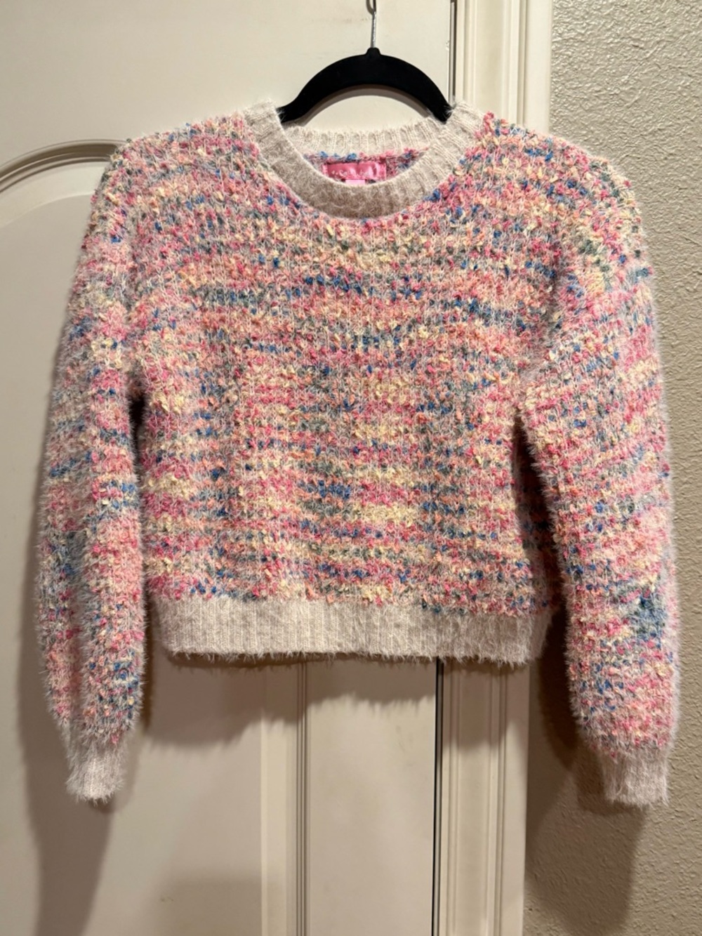 Say What? mohair multicolored marled sweater